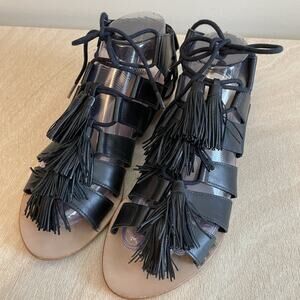 Loeffler Randall Luz Tassel Lace-up Gladiator Sandals
